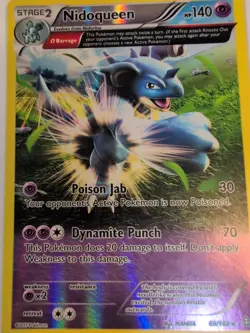 Nidoqueen (Omega) Rare XY - Reverse Holo - Primal Clash 69/160 Pokemon Card LP - Image 1