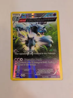 Nidoqueen (Omega) Rare XY - Reverse Holo - Primal Clash 69/160 Pokemon Card LP - Image 2