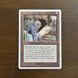 Library of Leng LP/NM 1995 4th Edition Uncommon Magic the Gathering Card - Image 1