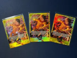 One Piece Card Game - 3x Portgas.D.Ace OP07-119 - Playset - SEC Secret Rare - NM - Image 1