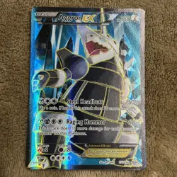 Aggron EX Full Art Holo 153/160 XY Primal Clash Ultra Rare Pokemon Card TCG - Image 1