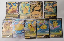 Pokemon Collection Huge ETB Lot Pikachu V/VMAX 275+ Cards + 25 Holo/Rare Sleeves - Image 3