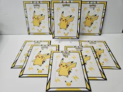 Pokemon Celebrations McDonalds 25th Anniversary Lot of 10 New Pikachu Card Frame - Image 1