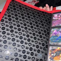 *READ* Ultra Pro Pokemon TCG Charizard 9 Pocket Leather Binder Red 360 Card - Image 3