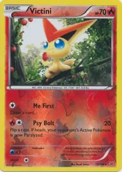 Victini reverse holo POKEMON XY Roaring Skies 13/108 RARE CARD - Image 1