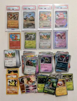 Pokemon TCG (90) Card Lot - 4 PSA Slabs + Over 40 Rares + Vintage/Promo/Holo/Etc - Image 1