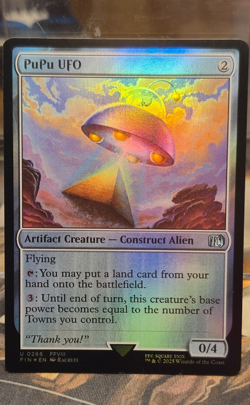 FOIL U 0266 PuPu UFO FFVIII Creature Artifact Uncommon Final Fantasy NM Card MTG - Image 1