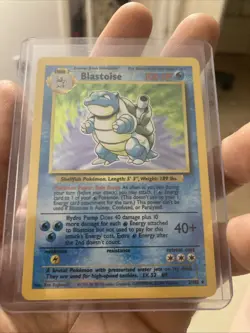 Pokemon TCG Blastoise 1999-2000 Base Set Holo Rare Card 2/102 NM - Image 1