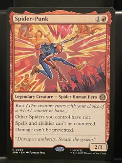 Spider-Punk #92 NM/M MTG Spiderman Magic Card - Image 1
