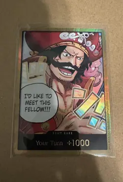 One Piece Card Don Card Gol D. Roger Gold ENGLISH OP13 Carrying on His Will - Image 1