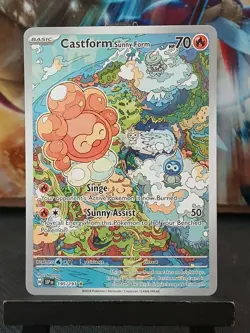 Castform Sunny Form 195/191 Sv08: Surging Sparks Pokemon Card - Image 4