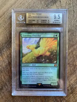 MTG Final Fantasy Traveling Chocobo Foil Card BGS 9.5 #0210 - Image 1