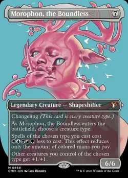 MTG Morophon, the Boundless - Borderless, NM-Mint, English Commander Masters - Image 1