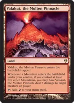 MTG Valakut, the Molten Pinnacle, Light Play, English Zendikar - Image 1
