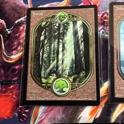 Lot of (5) Swamp Mountain Forest Island (UGL) Unglued nm MTG land - Image 2