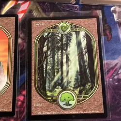 Lot of (5) Swamp Mountain Forest Island (UGL) Unglued nm MTG land - Image 5