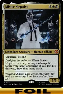 1x - Mister Negative - FOIL #135 - Marvel's Spider-Man - NM MTG - Image 1