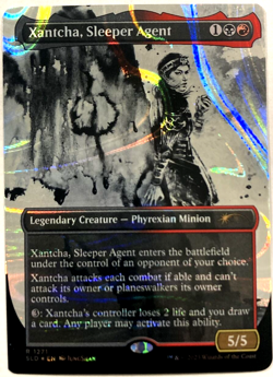 MTG Xantcha, Sleeper Agent *HALO FOIL* Secret Lair Drop 1271 NM - Image 1