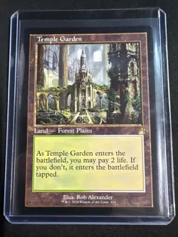 MTG Temple Garden Retro Frame - Ravnica Remastered #414 - Image 1