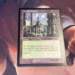 Temple Garden X1 Mtg Ravnica Remastered Nm Retro Frame - Image 1