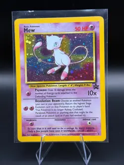 Pokemon Card Mew Black Star Promo #9 Holo WOTC Vintage Rare Holographic - Image 1