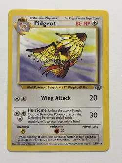 Pidgeot 24/64 Jungle Regular NON Holo 1999 pokemon LP - Image 1