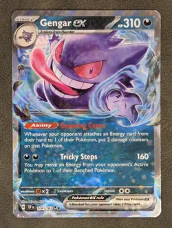 Gengar ex 104/162 Pokemon TCG Double Rare SV05: Temporal Forces Near Mint - Image 1