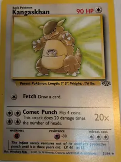 Kangaskhan - Jungle Unlimited 21/64 Regular Pokemon TCG Card LP - Image 1