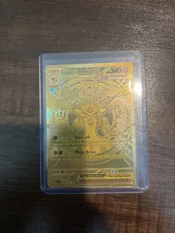 Mega Lucario EX 188/132 Hyper Rare Gold Card Mega Evolutions Pokemon TCG NM - Image 1