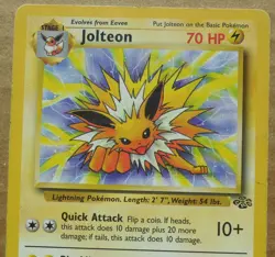 Jolteon 20/64 Rare Non-Holo Jungle Set Pokemon Card MP - Image 2