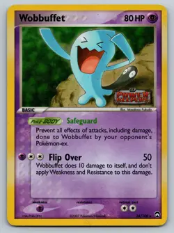 Wobbuffet 24/108 Pokemon TCG Ex Power Keepers Reverse Holo Foil Stamped Card MP - Image 1