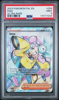 2023 POKEMON PAL EN-PALDEA EVOLVED ULTRA RARE #254 IONO PSA 9 - Image 1