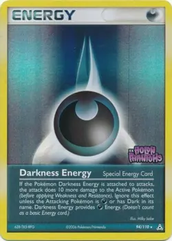 1x Darkness Energy - 94/110 - Rare - Reverse Holo Lightly Played Pokemon EX - Ho - Image 1