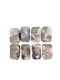Pokemon Unova SV10.5 Mini Tin Display - 8 Sealed Tins - Black Bolt White Flare - Image 2