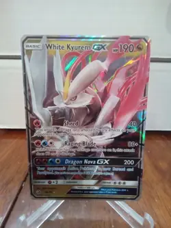 Pokemon Tcg White Kyurem Gx 48/70 Dragon Majesty Holofoil Rare - Image 1