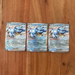 (3) Pokemon TCG Blastoise EX 030/142 SV07 Stellar Crown Holo Double Rare - Image 1