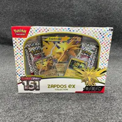 Pokemon TCG: Scarlet & Violet 151 Zapdos EX Collection Box, Sealed Box is Worn - Image 1