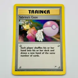 Sabrina's Gaze 125/132 Gym Heroes - Vintage WOTC Pokemon TCG - LP - Image 1