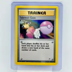 Sabrina's Gaze 125/132 Gym Heroes - Vintage WOTC Pokemon TCG - LP - Image 3