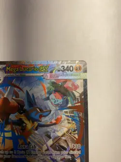 2025 Pokemon Mega Evolution - Mega Lucario EX - Special Illustration - NM - RARE - Image 3