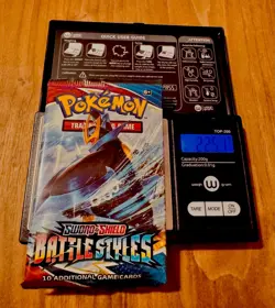 EXTREMELY HEAVY Pokemon TCG S&S Battle Styles Booster Pack (22.51g!) - Image 1