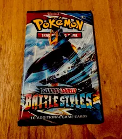 EXTREMELY HEAVY Pokemon TCG S&S Battle Styles Booster Pack (22.51g!) - Image 2