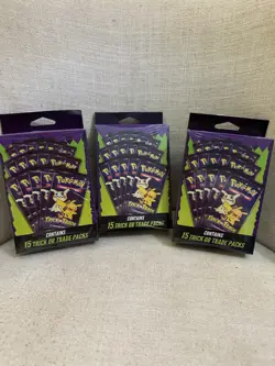 Pokemon Trick or Trade Booster Bundle 2024 - 15 Mini Packs Factory Sealed Lot - Image 1