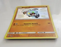 Pokemon TCG Rockruff SV23/SV94 Hidden Fates Shiny Vault Holo Rare NM Condition - Image 2