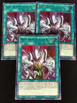 Yugioh Rage with Eyes of Blue LDS2-EN029 1st Ultra x3 (NM) - Image 1