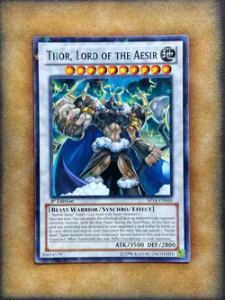 Yugioh Thor, Lord of the Aesir SP14-EN048 Starfoil Common 1st Ed NM - Image 1