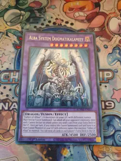 Yu-Gi-Oh! Alba System Dogmatikalamity BLMM-EN011 1st Edition Secret Rare - Image 1