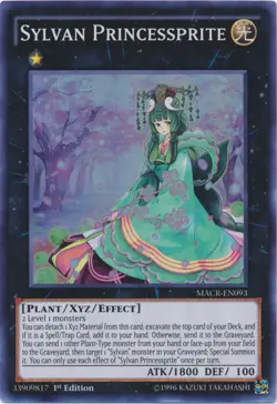 Yugioh! LP Sylvan Princessprite - MACR-EN093 - Super Rare - 1st Edition Lightly - Image 1