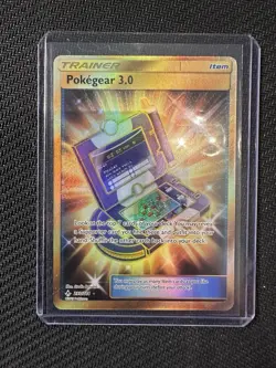 Pokemon 2019 Unbroken Bonds Pokegear 3.0 Gold Secret Rare Trainer Card 233/214 - Image 1