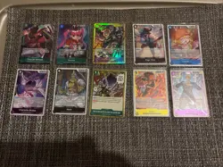 one piece tcg lot Foil 10 Cards New Out Of Pack - Image 1